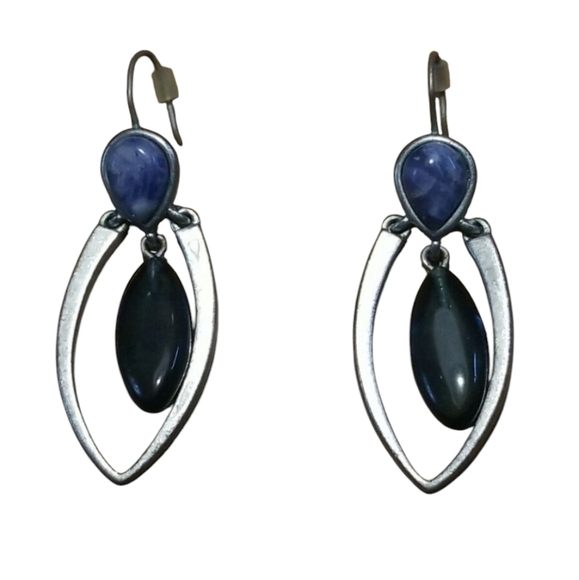 Kenneth Cole Reaction Sodalite Dangle Earrings - Picture 1 of 4